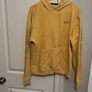 Obey international Yellow hoodie medium barely worn